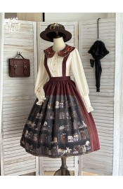 Miss Point German Bookshelf Daily Skirt(Reservation/2 Colours/Full Payment Without Shipping)